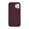 Чохол Full Silicone Case для Apple iPhone 12 Pro maroon (42) закрита камера