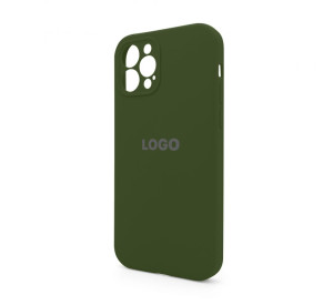 Чохол Full Silicone Case для Apple iPhone 12 Pro army green (45) закрита камера