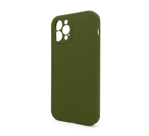Чохол Full Silicone Case для Apple iPhone 12 Pro army green (45) закрита камера (без логотипу)