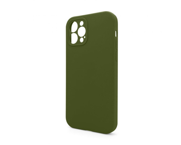 Чохол Full Silicone Case для Apple iPhone 12 Pro army green (45) закрита камера (без логотипу)