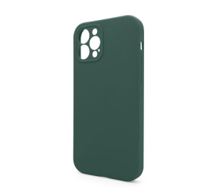 Чехол Full Silicone Case для Apple iPhone 12 Pro pine green (55) закрытая камера (без логотипа)