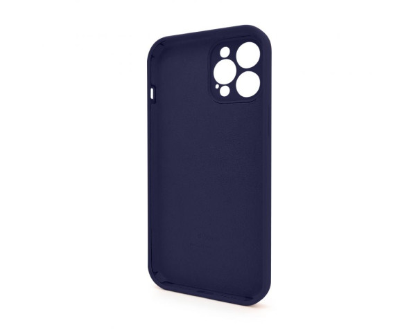 Чохол Full Silicone Case для Apple iPhone 12 Pro Max dark blue (08) закрита камера
