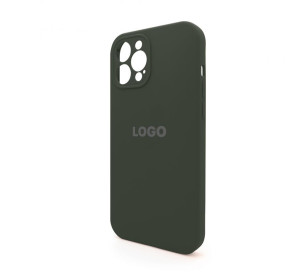 Чохол Full Silicone Case для Apple iPhone 12 Pro Max dark olive (35) закрита камера
