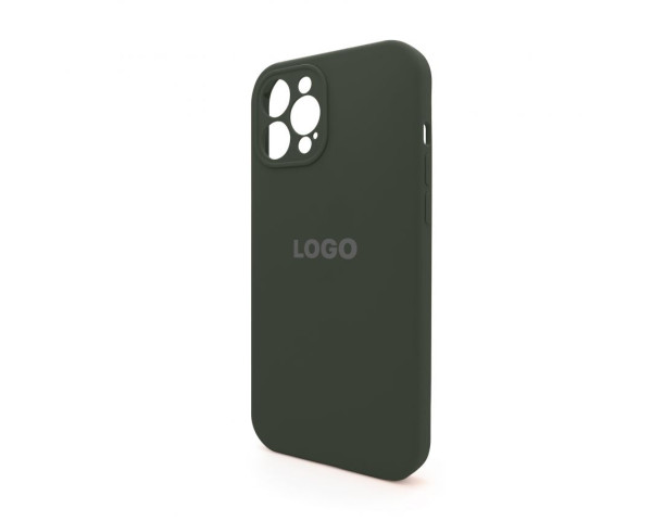 Чохол Full Silicone Case для Apple iPhone 12 Pro Max dark olive (35) закрита камера
