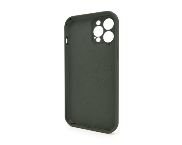 Чохол Full Silicone Case для Apple iPhone 12 Pro Max dark olive (35) закрита камера