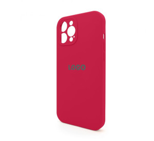 Чохол Full Silicone Case для Apple iPhone 12 Pro Max rose red (37) закрита камера