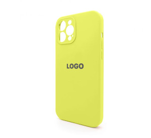 Чохол Full Silicone Case для Apple iPhone 12 Pro Max flash lime (41) закрита камера