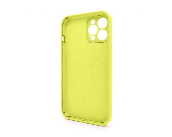 Чохол Full Silicone Case для Apple iPhone 12 Pro Max flash lime (41) закрита камера