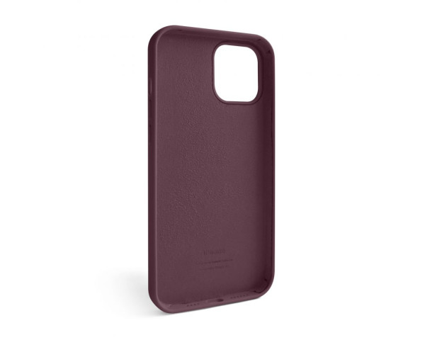Чохол Full Silicone Case для Apple iPhone 12 Pro Max maroon (42)