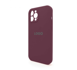 Чохол Full Silicone Case для Apple iPhone 12 Pro Max maroon (42) закрита камера