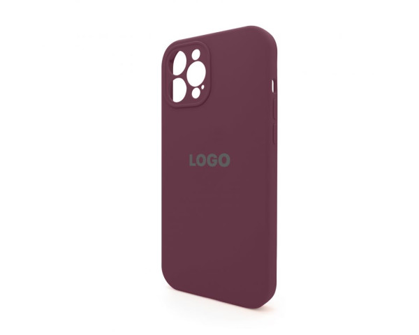 Чохол Full Silicone Case для Apple iPhone 12 Pro Max maroon (42) закрита камера