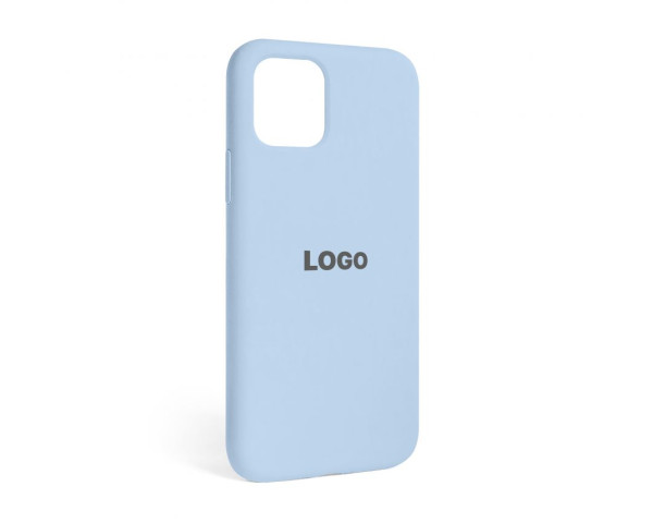 Чехол Full Silicone Case для Apple iPhone 12, 12 Pro light blue (05)