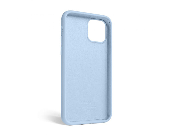 Чехол Full Silicone Case для Apple iPhone 12, 12 Pro light blue (05)