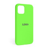 Чехол Full Silicone Case для Apple iPhone 12, 12 Pro shiny green (40)