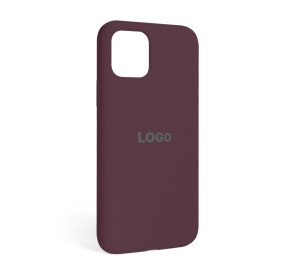 Чохол Full Silicone Case для Apple iPhone 12, 12 Pro maroon (42)