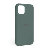 Чохол Full Silicone Case для Apple iPhone 12, 12 Pro pine green (55)