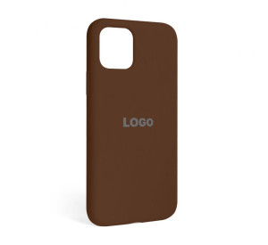 Чохол Full Silicone Case для Apple iPhone 12, 12 Pro dark brown (75)