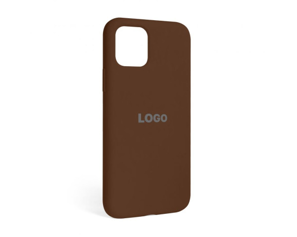Чохол Full Silicone Case для Apple iPhone 12, 12 Pro dark brown (75)