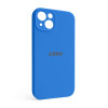 Чехол Full Silicone Case для Apple iPhone 13 royal blue (03) закрытая камера