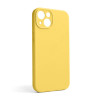 Чохол Full Silicone Case для Apple iPhone 13 yellow (04) закрита камера (без логотипу)