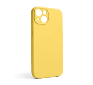 Чохол Full Silicone Case для Apple iPhone 13 yellow (04) закрита камера (без логотипу)