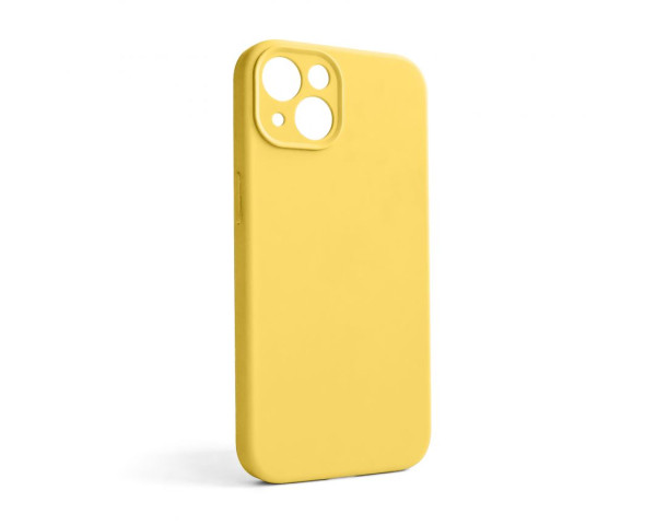 Чохол Full Silicone Case для Apple iPhone 13 yellow (04) закрита камера (без логотипу)