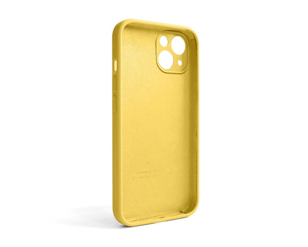 Чохол Full Silicone Case для Apple iPhone 13 yellow (04) закрита камера (без логотипу)