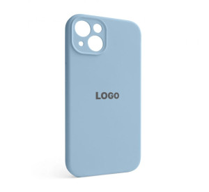 Чохол Full Silicone Case для Apple iPhone 13 light blue (05) закрита камера