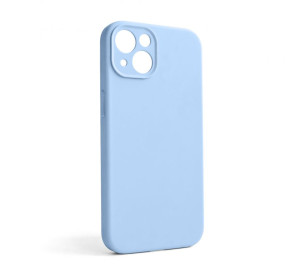 Чохол Full Silicone Case для Apple iPhone 13 light blue (05) закрита камера (без логотипу)
