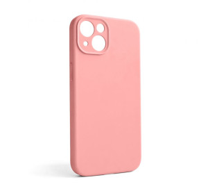 Чохол Full Silicone Case для Apple iPhone 13 light pink (12) закрита камера (без логотипу)