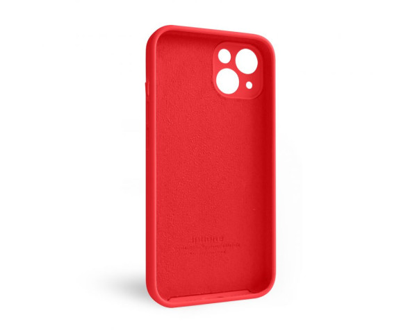 Чехол Full Silicone Case для Apple iPhone 13 red (14) закрытая камера
