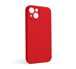 Чехол Full Silicone Case для Apple iPhone 13 red (14) закрытая камера (без логотипа)