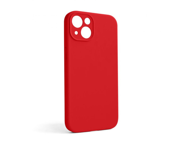 Чехол Full Silicone Case для Apple iPhone 13 red (14) закрытая камера (без логотипа)