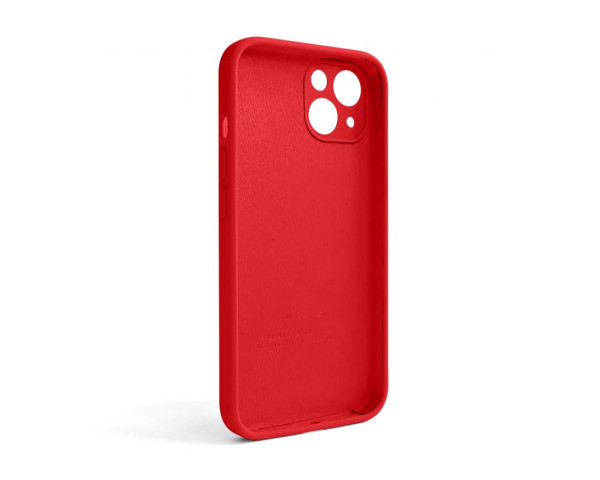 Чехол Full Silicone Case для Apple iPhone 13 red (14) закрытая камера (без логотипа)