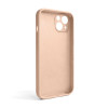 Чохол Full Silicone Case для Apple iPhone 13 nude (19) закрита камера (без логотипу)