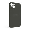 Чохол Full Silicone Case для Apple iPhone 13 dark olive (35) закрита камера