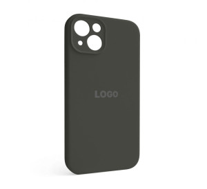 Чохол Full Silicone Case для Apple iPhone 13 dark olive (35) закрита камера