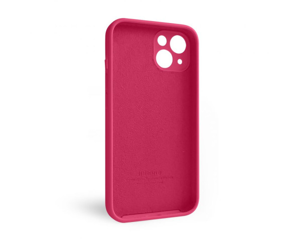 Чехол Full Silicone Case для Apple iPhone 13 rose red (37) закрытая камера