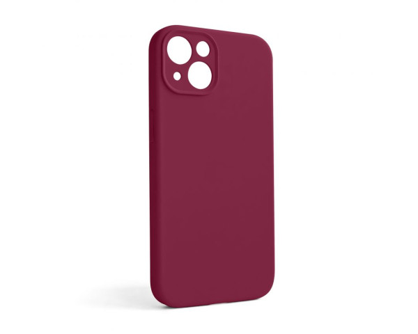 Чехол Full Silicone Case для Apple iPhone 13 rose red (37) закрытая камера (без логотипа)