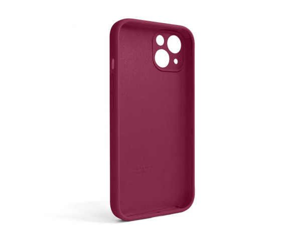 Чехол Full Silicone Case для Apple iPhone 13 rose red (37) закрытая камера (без логотипа)