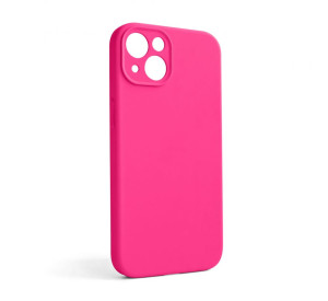 Чехол Full Silicone Case для Apple iPhone 13 shiny pink (38) закрытая камера (без логотипа)