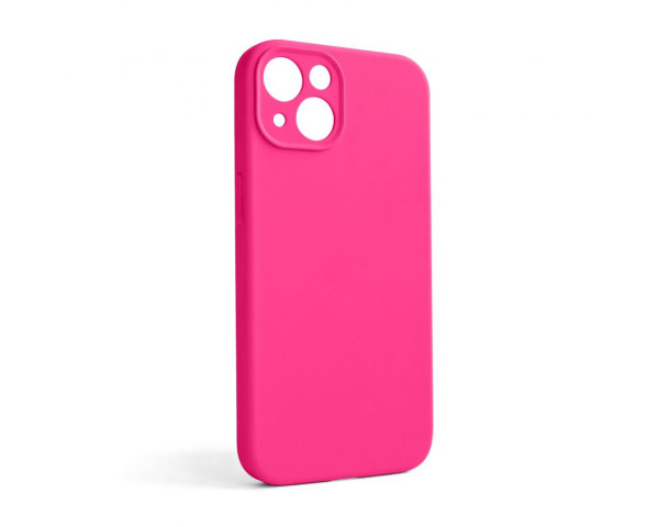 Чехол Full Silicone Case для Apple iPhone 13 shiny pink (38) закрытая камера (без логотипа)
