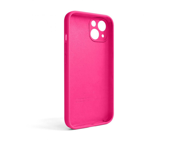 Чехол Full Silicone Case для Apple iPhone 13 shiny pink (38) закрытая камера (без логотипа)