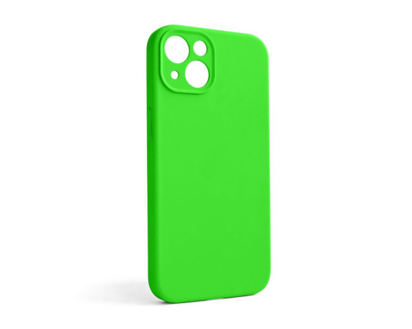 Чехол Full Silicone Case для Apple iPhone 13 shiny green (40) закрытая камера (без логотипа)