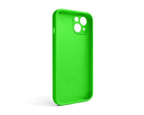 Чехол Full Silicone Case для Apple iPhone 13 shiny green (40) закрытая камера (без логотипа)