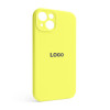 Чехол Full Silicone Case для Apple iPhone 13 flash lime (41) закрытая камера