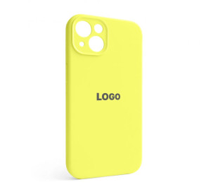 Чехол Full Silicone Case для Apple iPhone 13 flash lime (41) закрытая камера