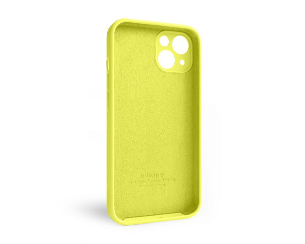 Чехол Full Silicone Case для Apple iPhone 13 flash lime (41) закрытая камера