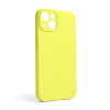 Чехол Full Silicone Case для Apple iPhone 13 flash lime (41) закрытая камера (без логотипа)