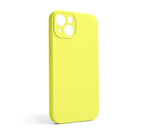 Чехол Full Silicone Case для Apple iPhone 13 flash lime (41) закрытая камера (без логотипа)
